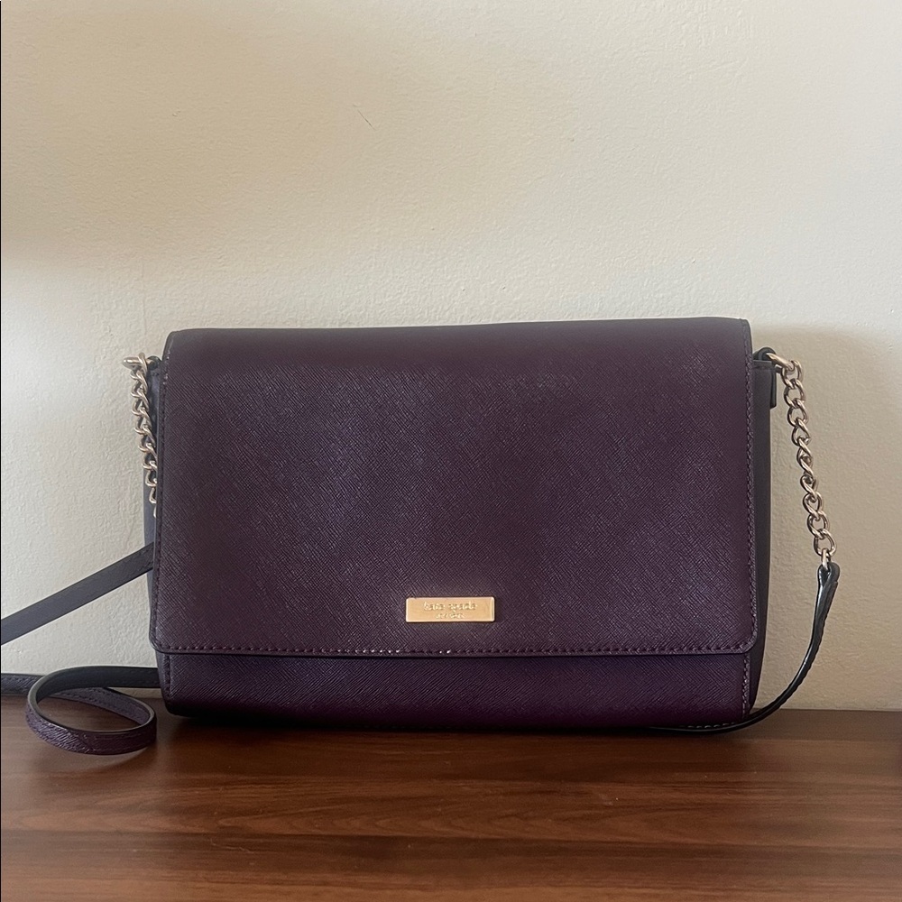 Kate Spade Dark Purple/Burgundy Crossbody Bag
